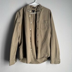 J Crew slim fit 
Button Up 
Green
Size M